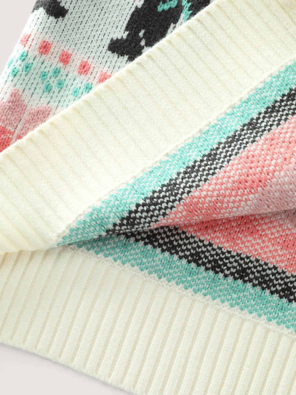 Supersoft Festive Penguin Pattern Jacquard Knit Cardigan