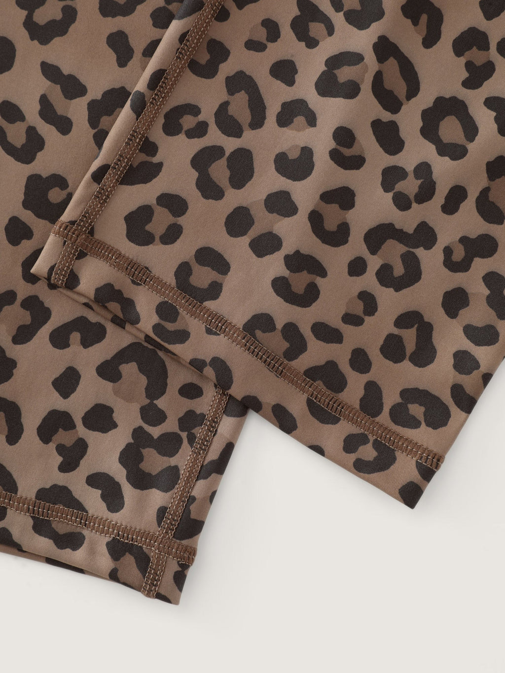 Stretchy Leopard Print Wide Waistband Leggings