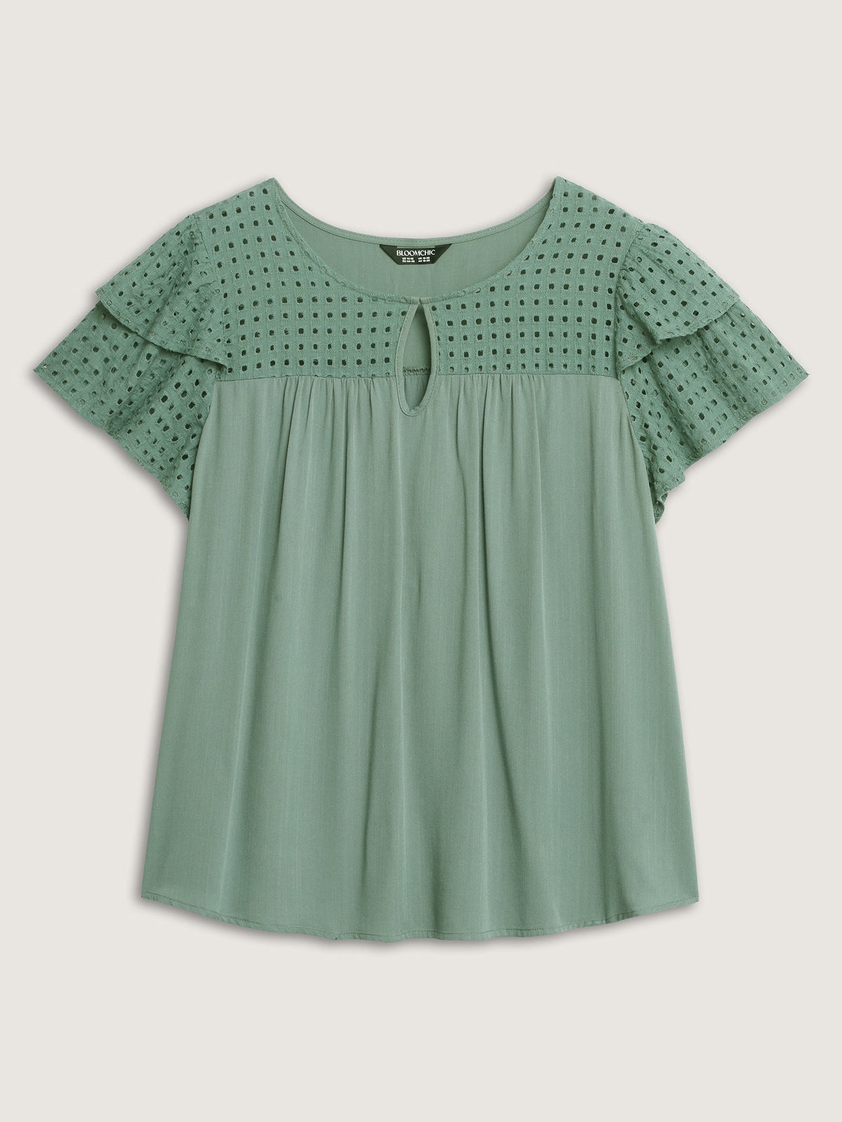 Pure Cotton Layered Sleeve Flowy Blouse