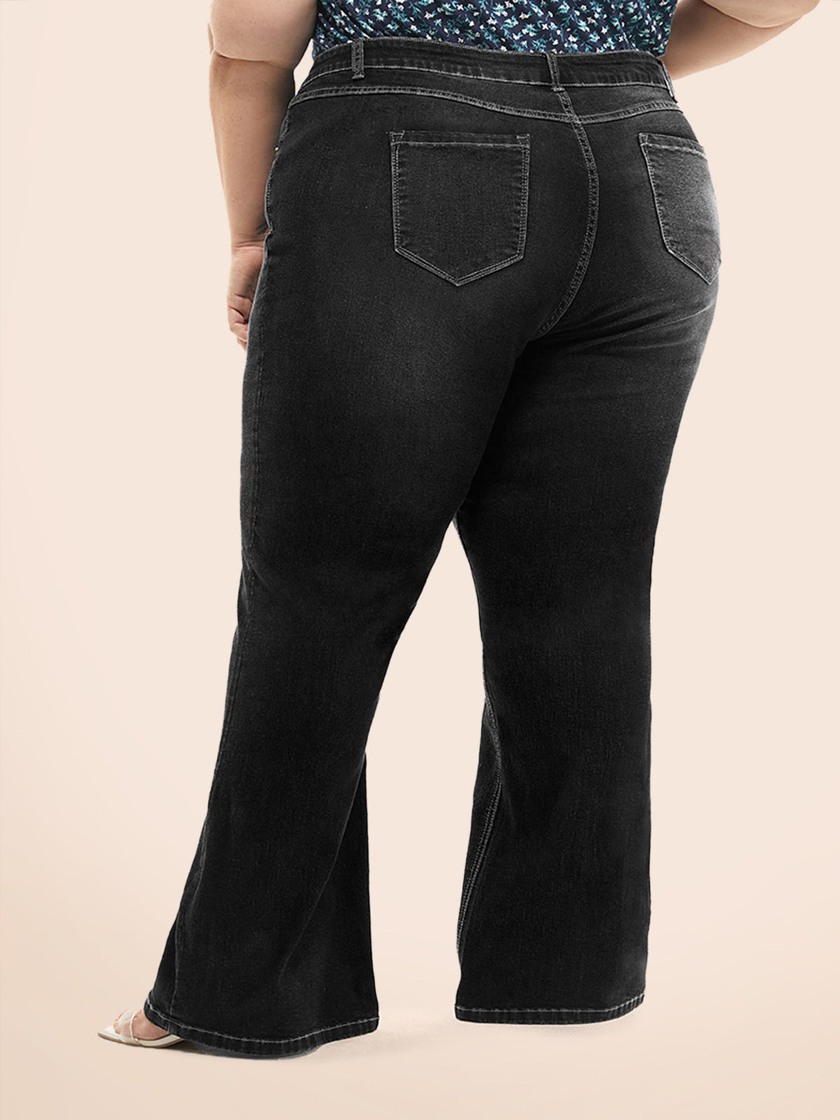 Thigh-Friendly Stretchy Flared Jeans