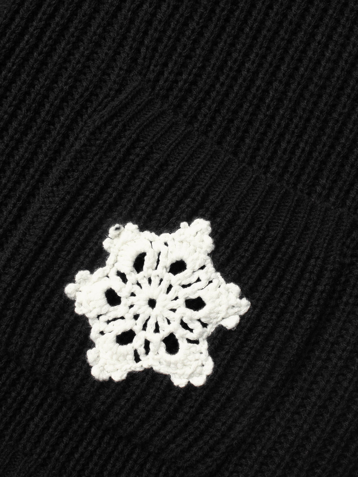 Snowflakes Embroidered  Open Cardigan