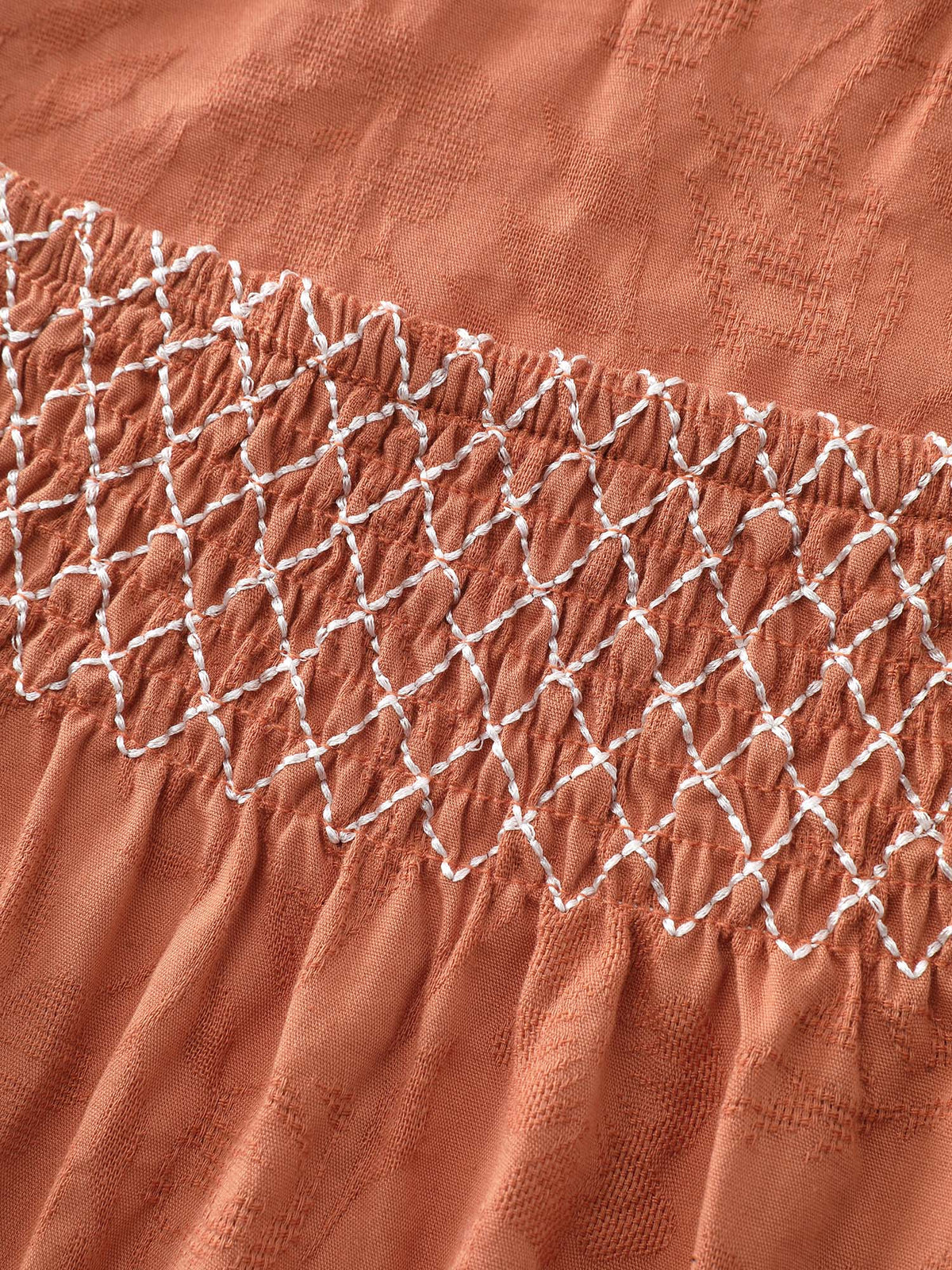 Shirred Crisscross Pleated Plain Blouse