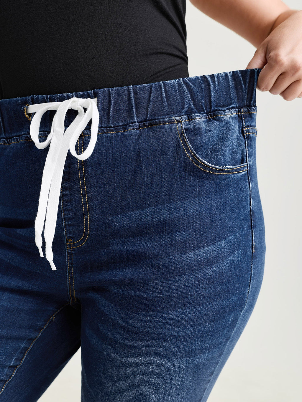 Pull-On Stretchy Skinny-Fit Jeans
