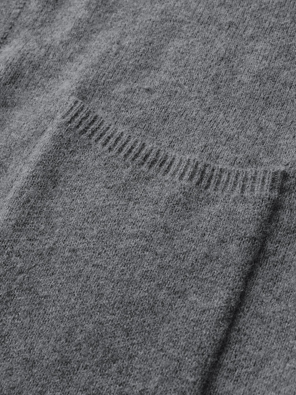 Hooded Button Slit Pockets Knit Cardigan