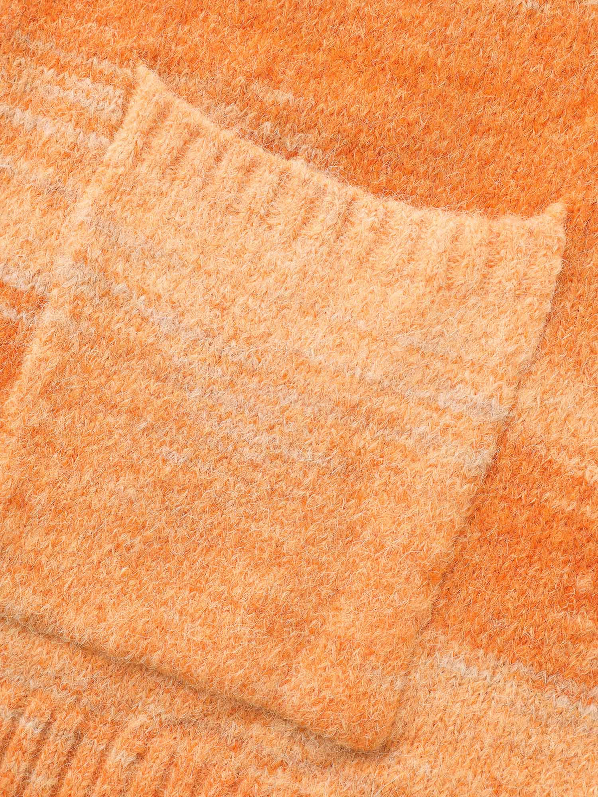 Ombre Patch Pocket Drop Shoulder Cardigan