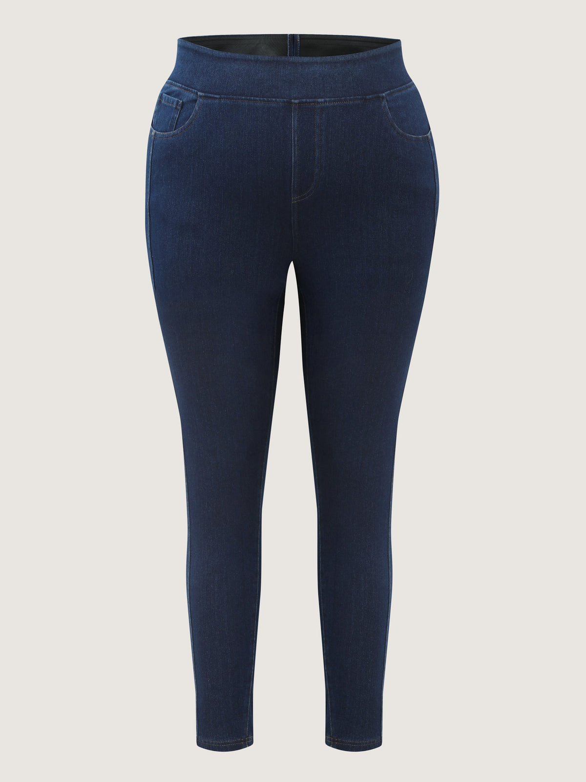 Supersoft Pull-On Wide Waistband Knit Jeans