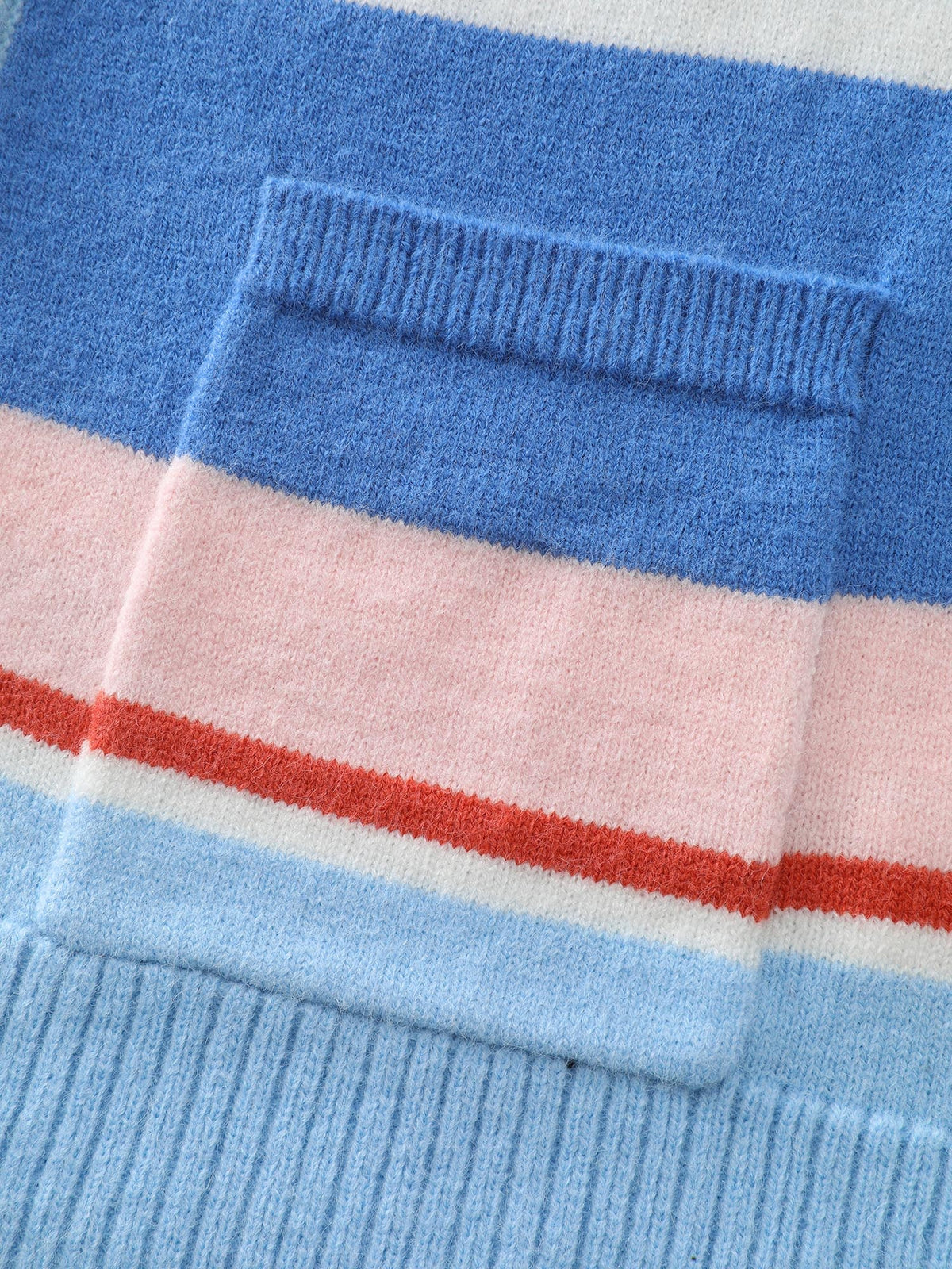 Colorblock Super Stretchy Pockets Knit Cardigan