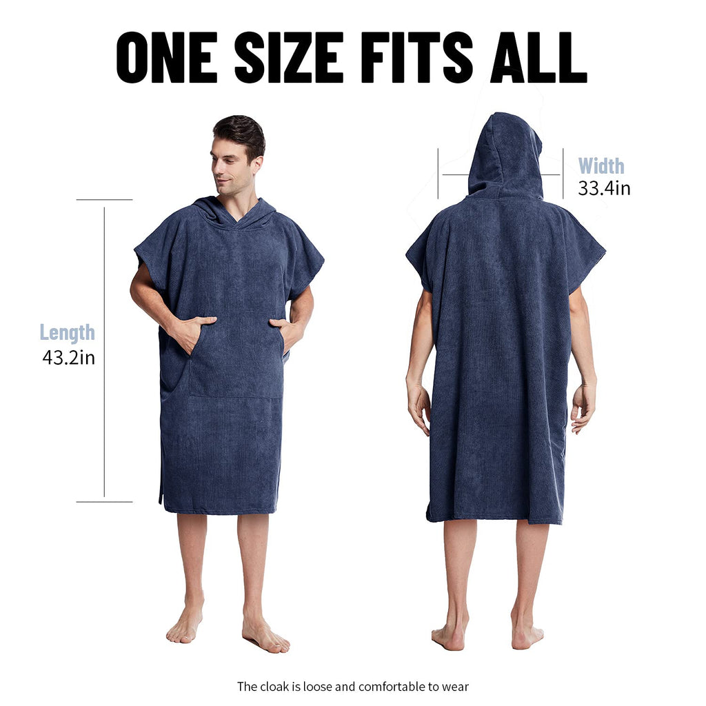 Surf Swimming Poncho Changing Robe Quick Dry Microfiber Changing Towel