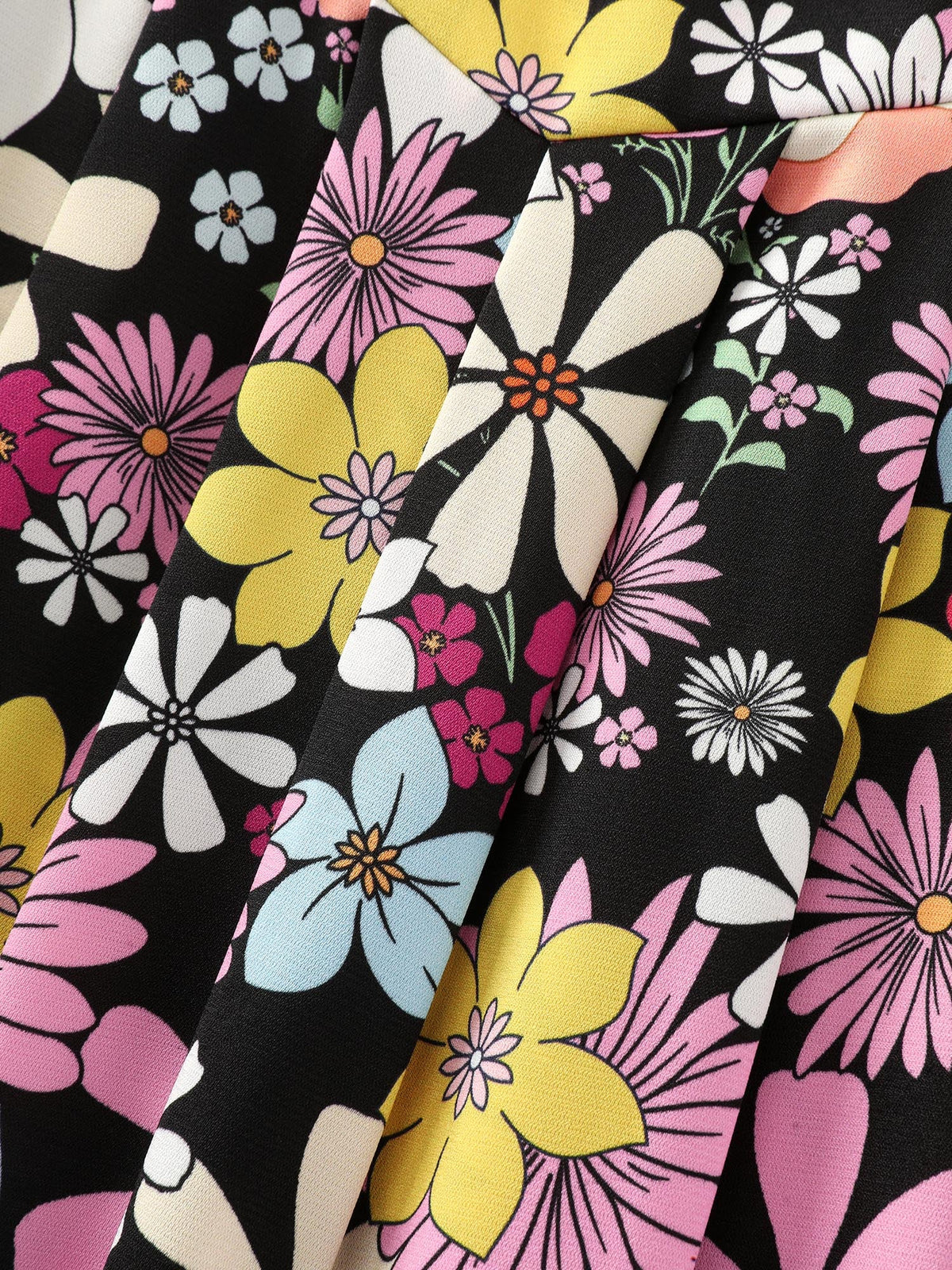 Daisy Floral Print Adjustable Strap Jumpsuit