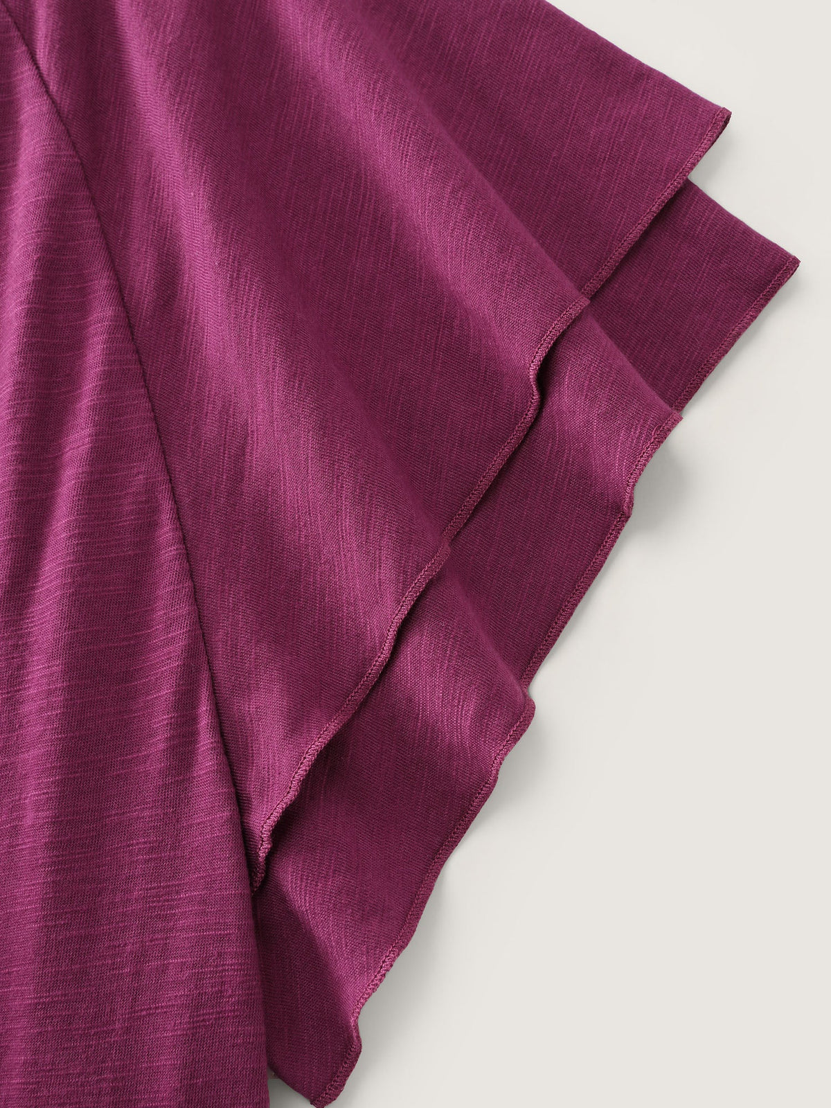 Stretchy Textured Flared Sleeve T-Shirt