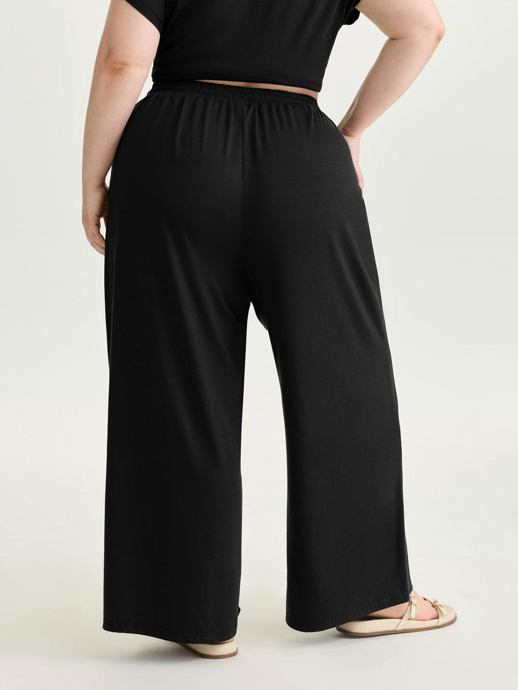Supersoft Drawstring Waist Straight Leg Pants