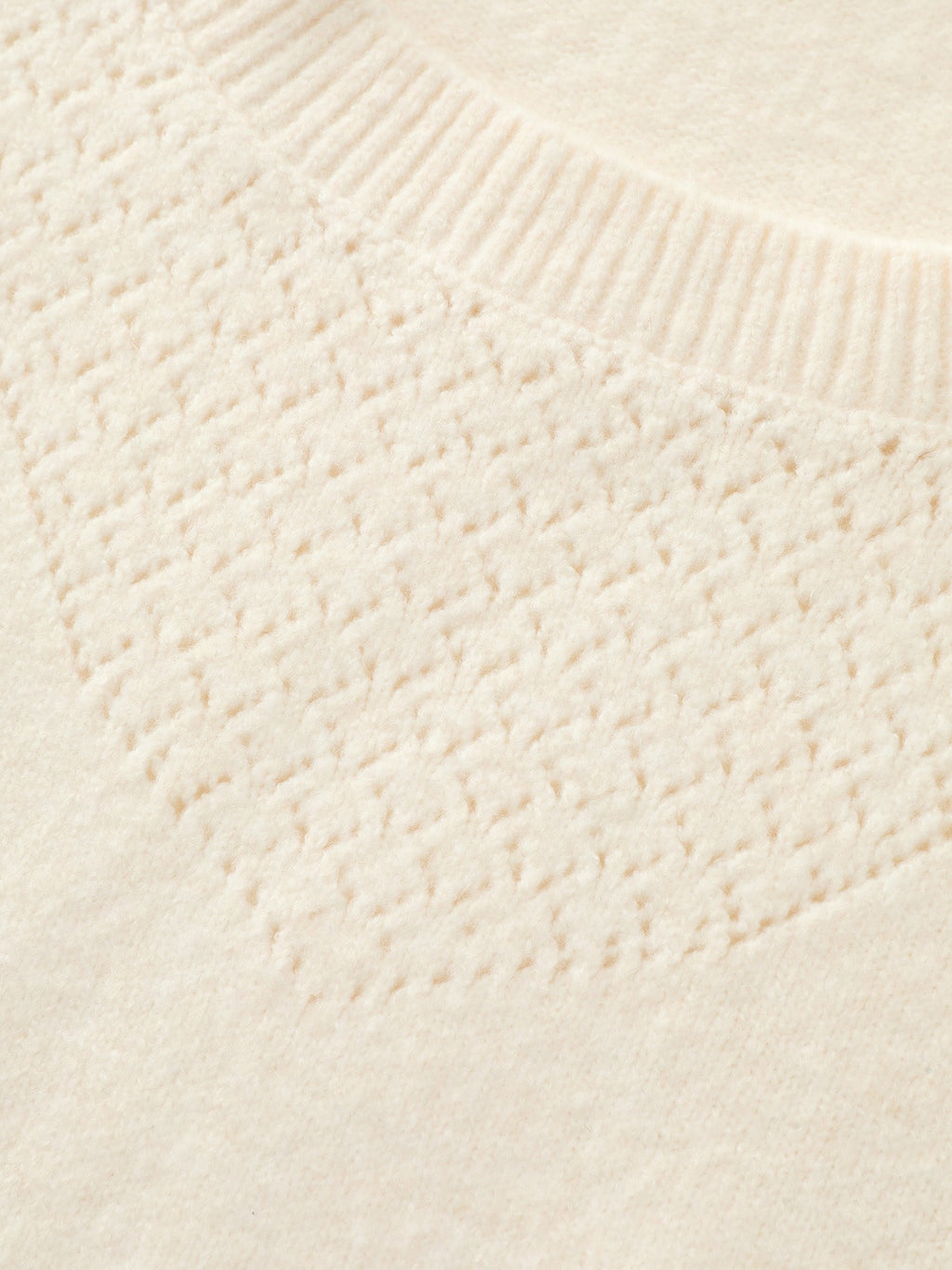 Cut-Out Sleeve Ribbed Hem Pullover
