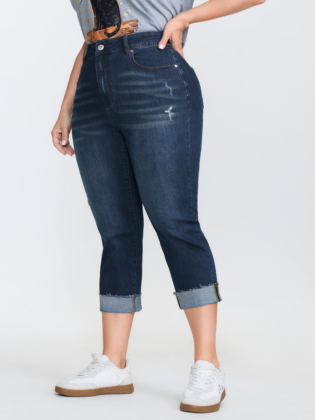 Stretchy Mid-Rise Skinny-Fit Jeans