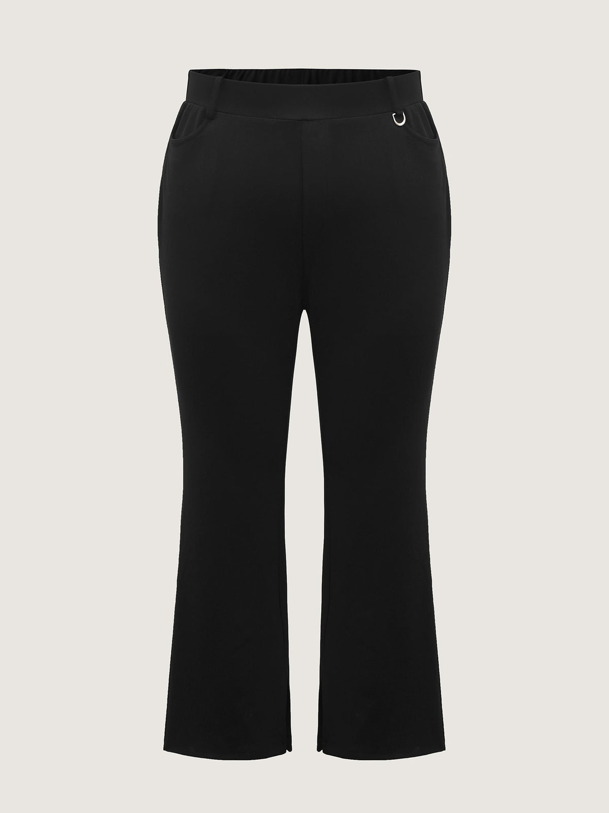 Pull-On Solid Bootcut Pants