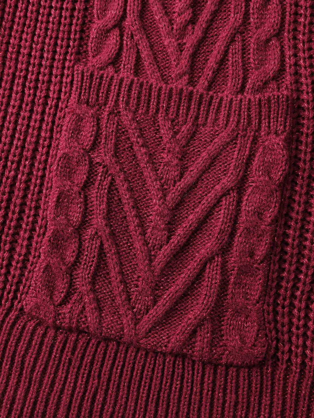 Lurex Twist Button Knit Cardigan