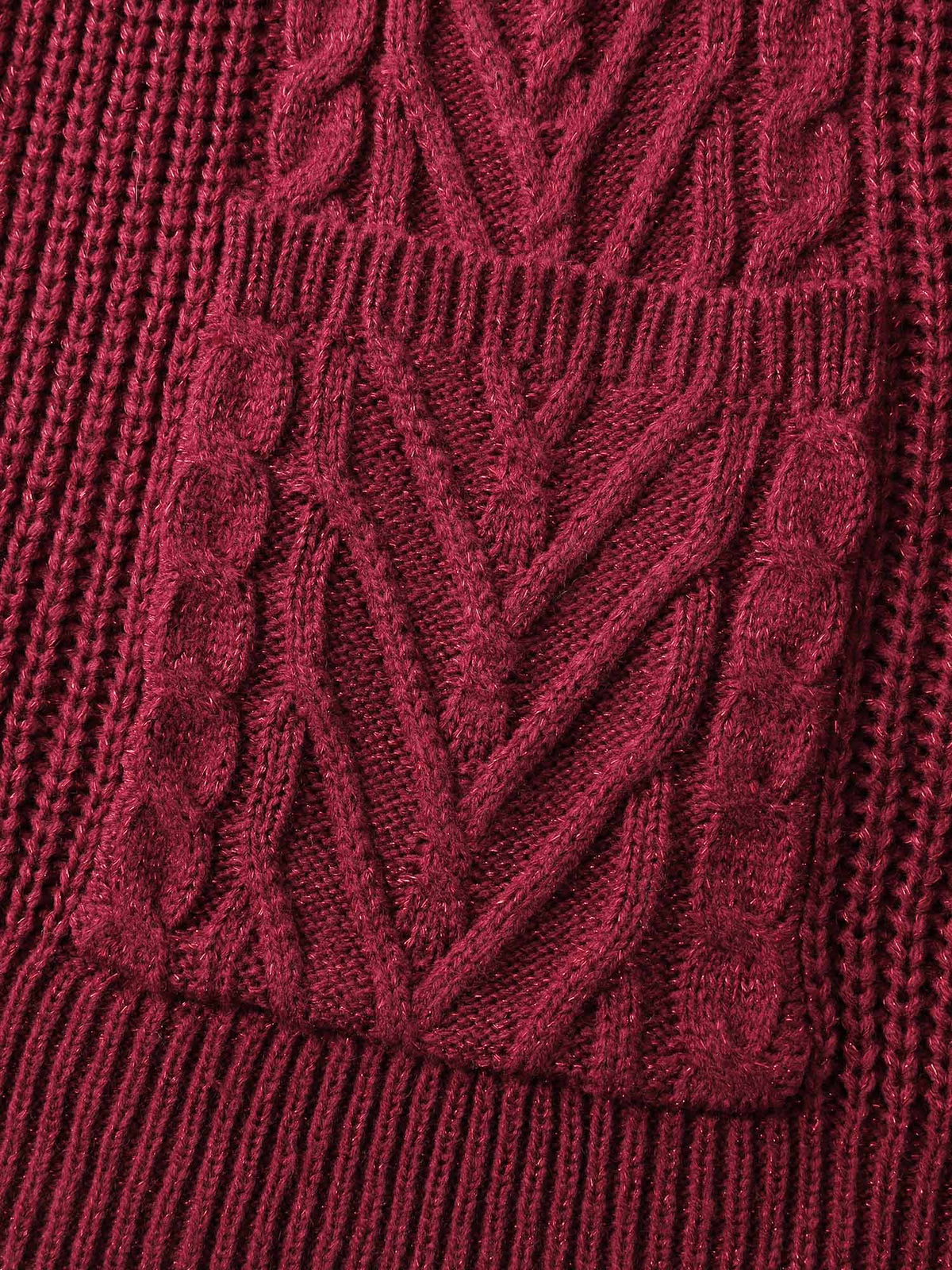 Lurex Twist Button Knit Cardigan