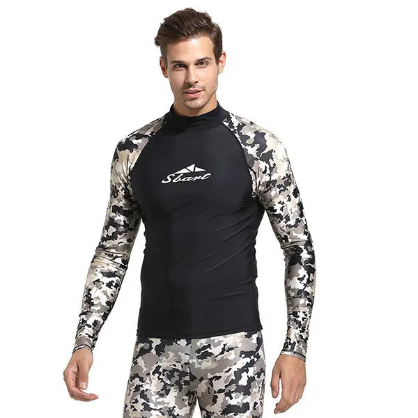 SBART Camouflage Men Rashguard Shirt Pant