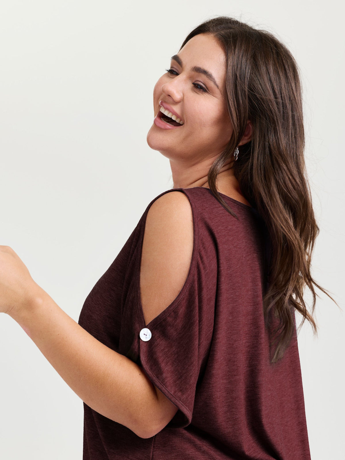 Supersoft Cut-Out Shoulder T-Shirt