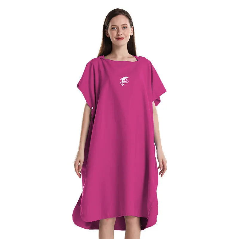 Quick Dry Hooded Towel with Hood Wetsuit Changing Towel