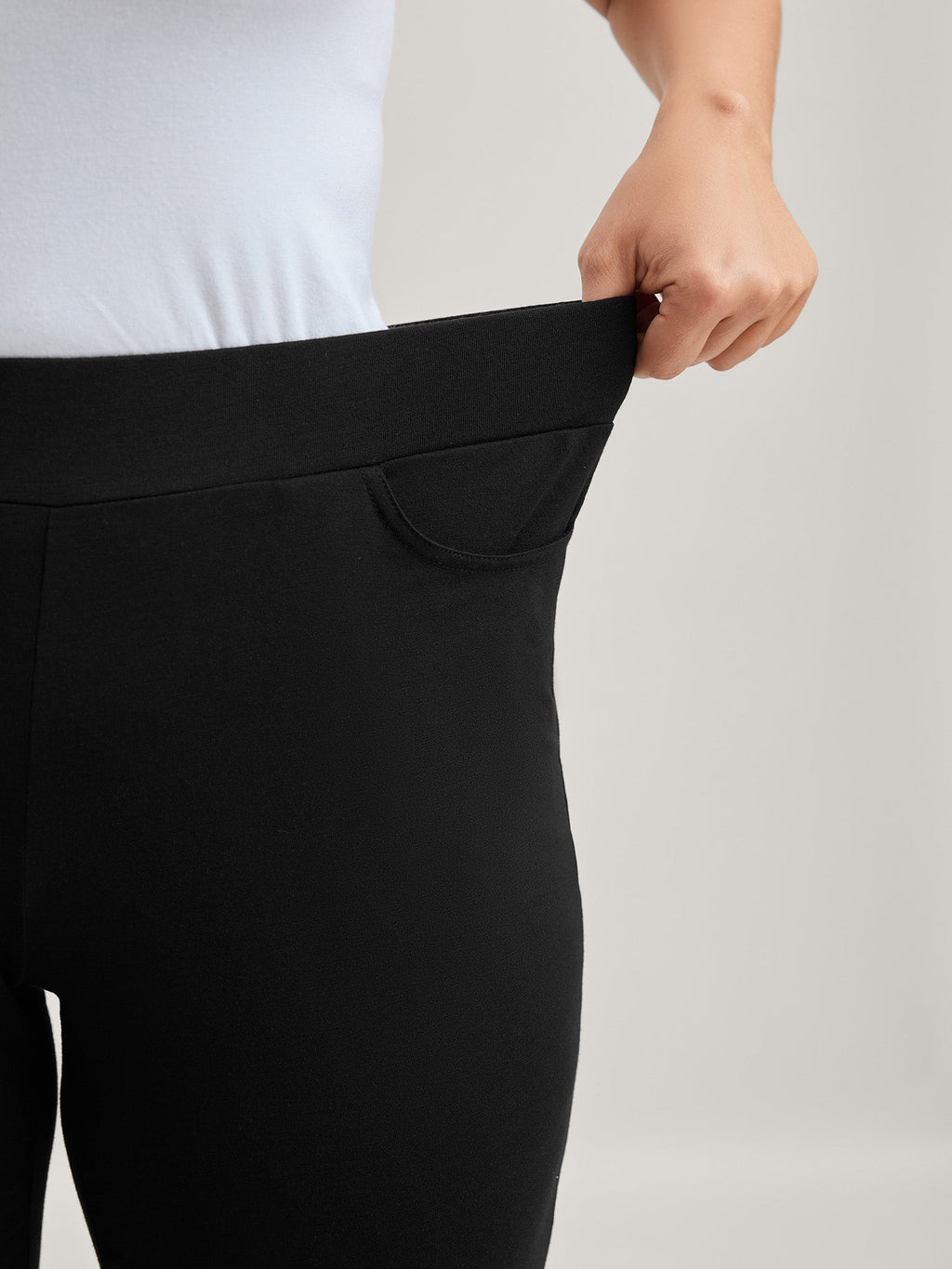 Layered Ruffled Flare Hem Capri Pants