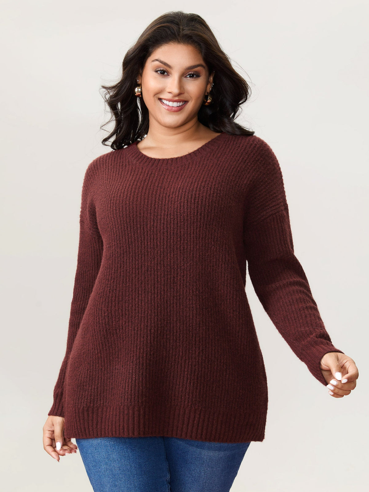 Bow Back Cut-Out Super Stretchy Pullover