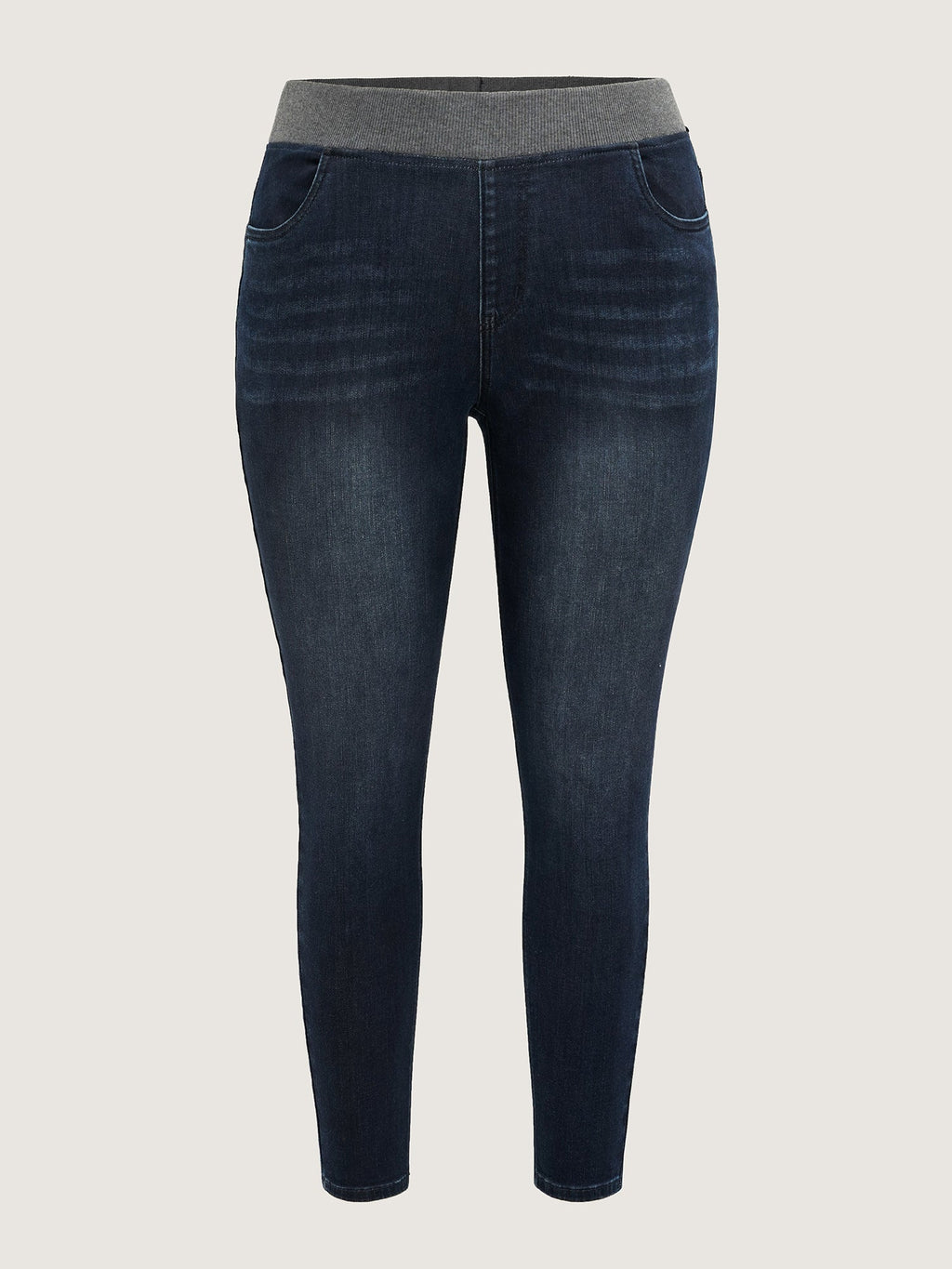 Pull-On High-Rise Skinny-Fit Jeans