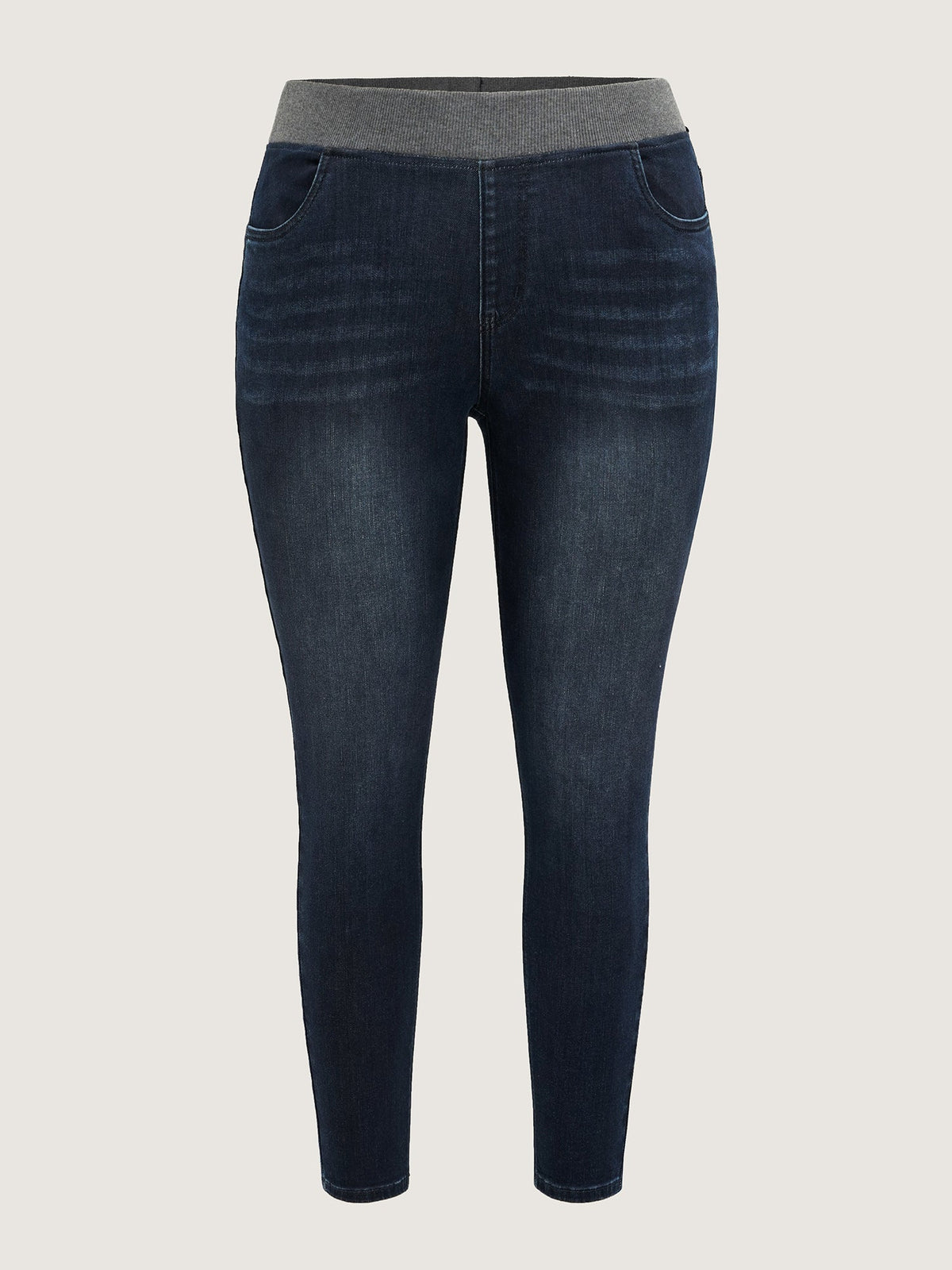Pull-On High-Rise Skinny-Fit Jeans