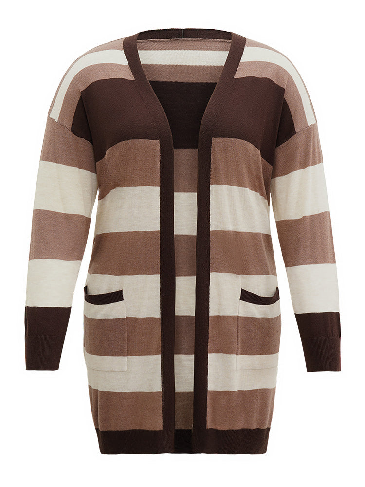 Supersoft Essentials Colorblock Contrast Pocket Cardigan
