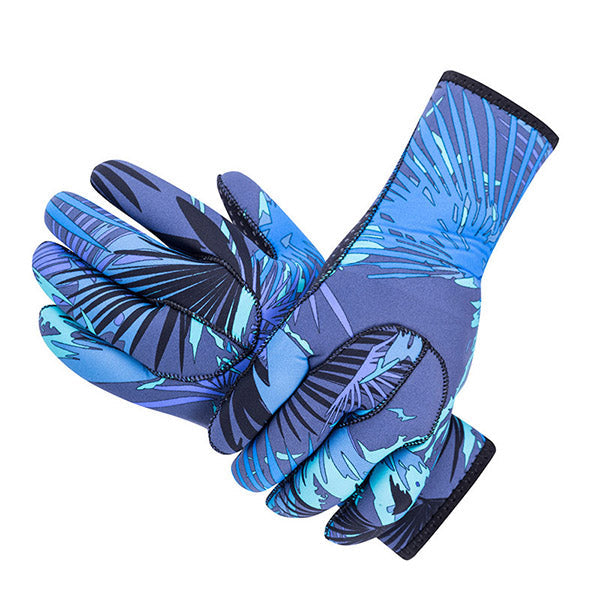 Sbart 3mm Camouflage Neoprene Gloves Keep Warm Anti-Skid Scuba Diving Gloves
