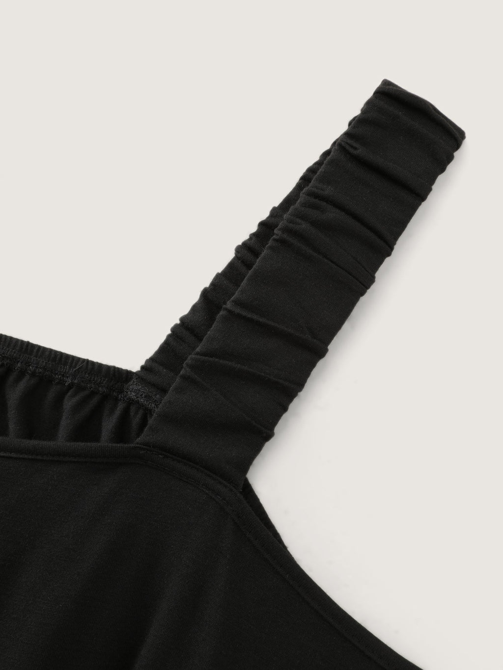 Supersoft Stretchy Wide-Straps Plain Midi Dress