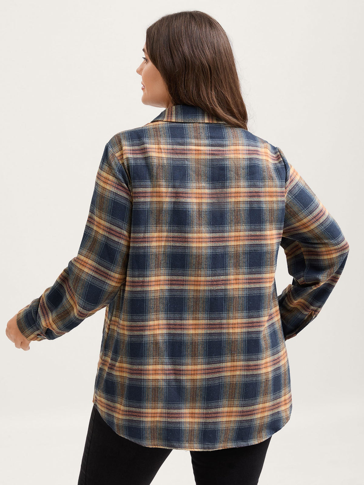 Plaid Print Button Down Shirt