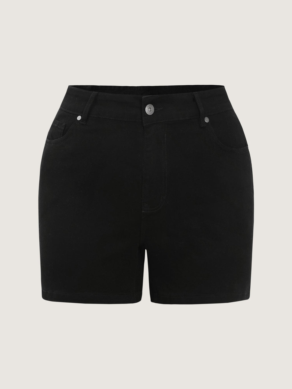 No Gap Waist Stretchy High-Rise Denim Shorts