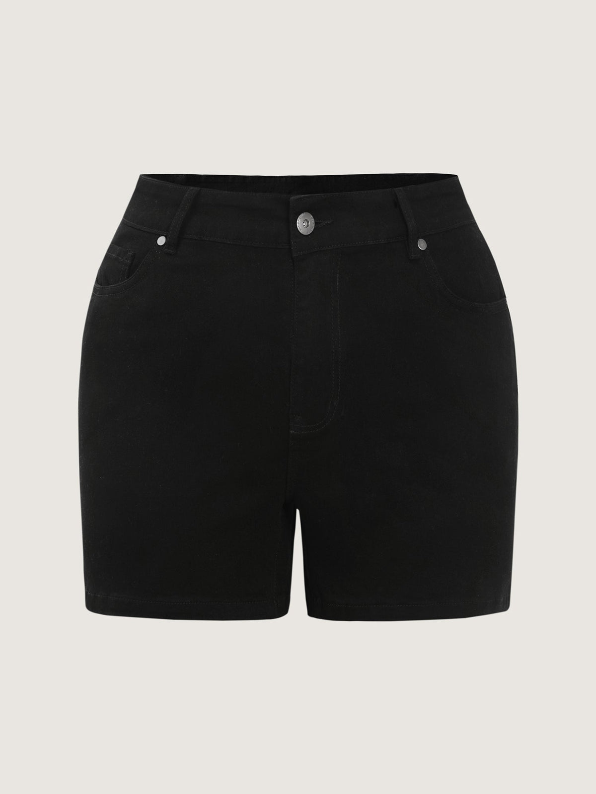 No Gap Waist Stretchy High-Rise Denim Shorts