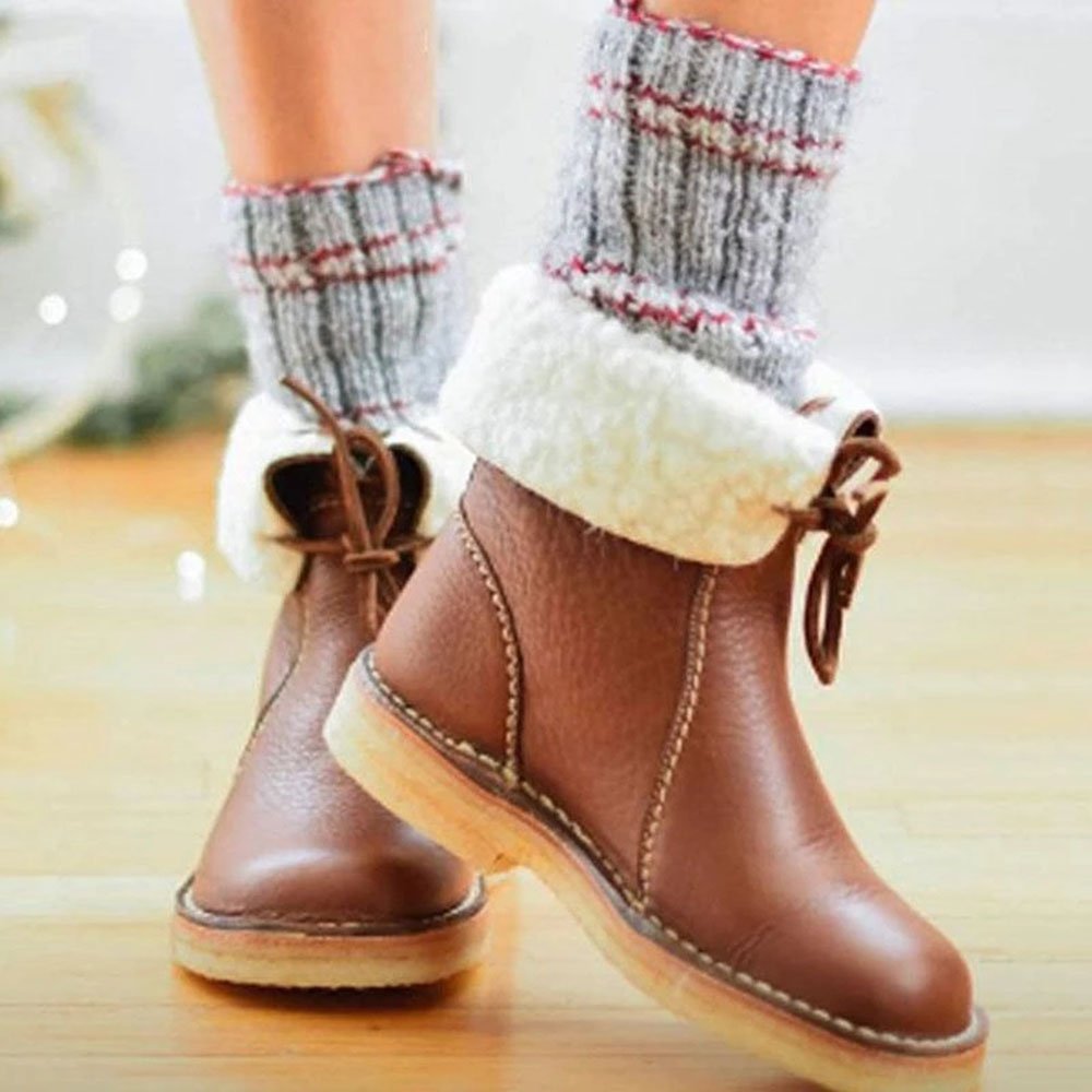 Comfortable Flat-bottom Student All-match Low Boots Fashion Boots Rider