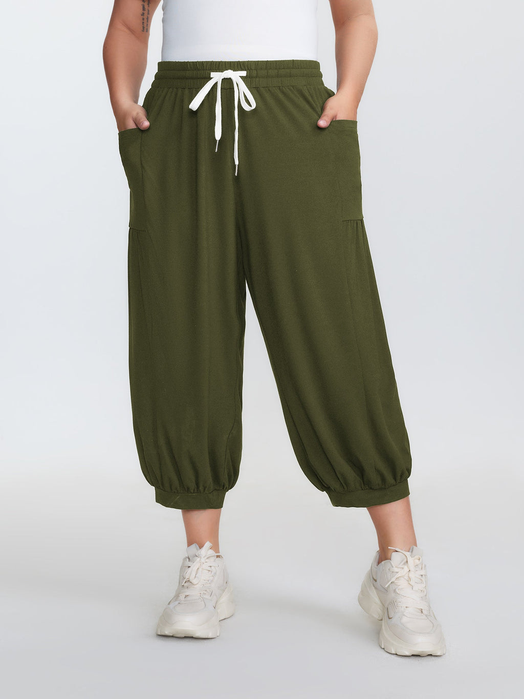 Supersoft Drawstring Cropped Jogger Pants