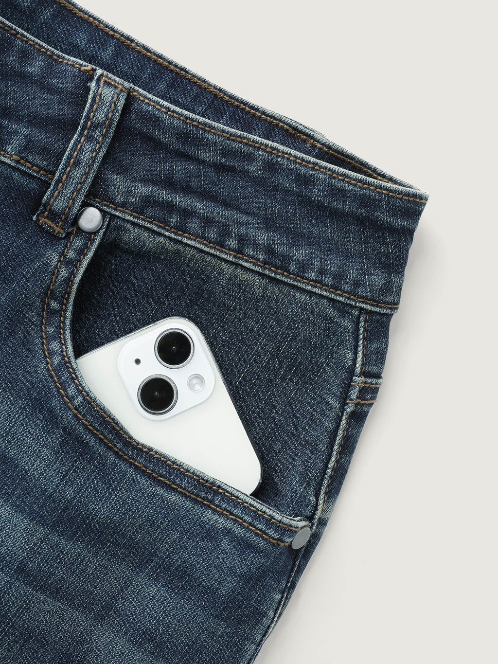 Stretchy Mid-Rise Skinny-Fit Jeans