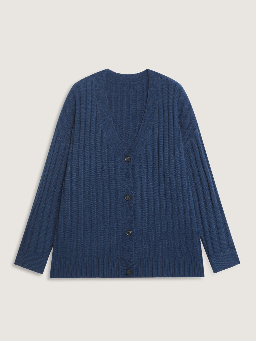 Textured Cozy Button Knit Cardigan