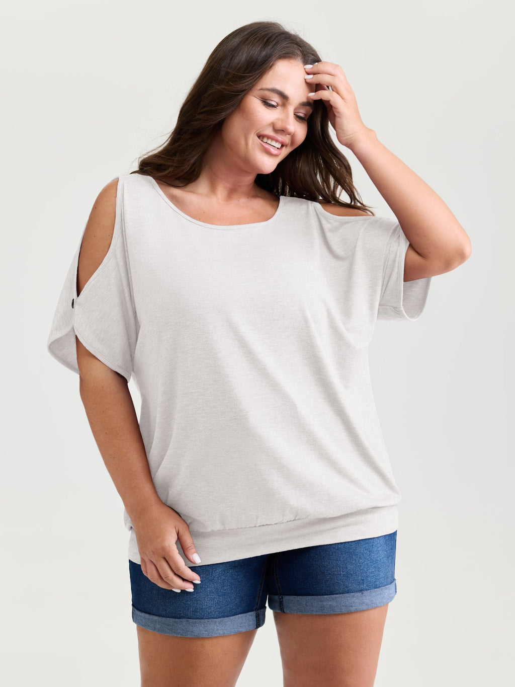 Supersoft Cut-Out Shoulder T-Shirt