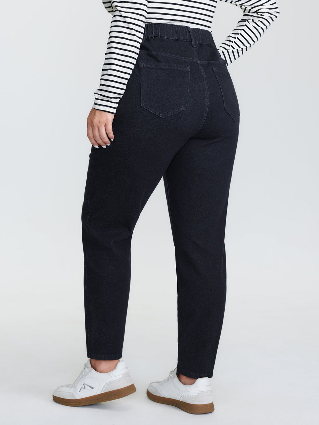 Supersoft Cinched Stretchy Waist Skinny-Fit Jeans