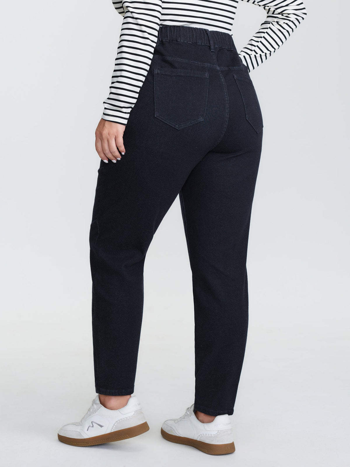 Supersoft Cinched Stretchy Waist Skinny-Fit Jeans