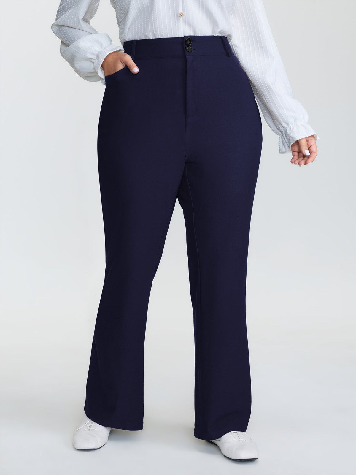 Supersoft Stretchy Plain Bootcut Pants