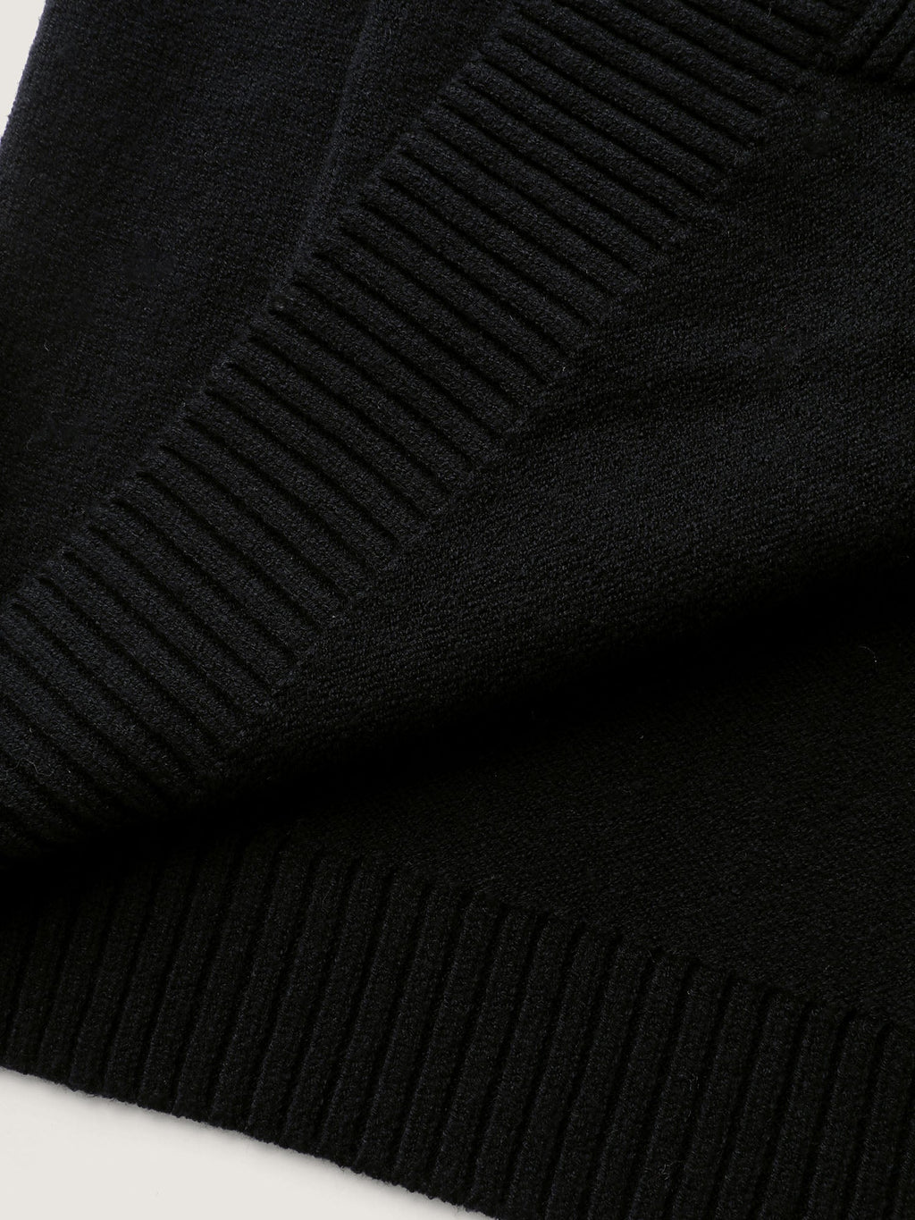 Lobster Jacquard Pockets Color Block Knit Cardigan