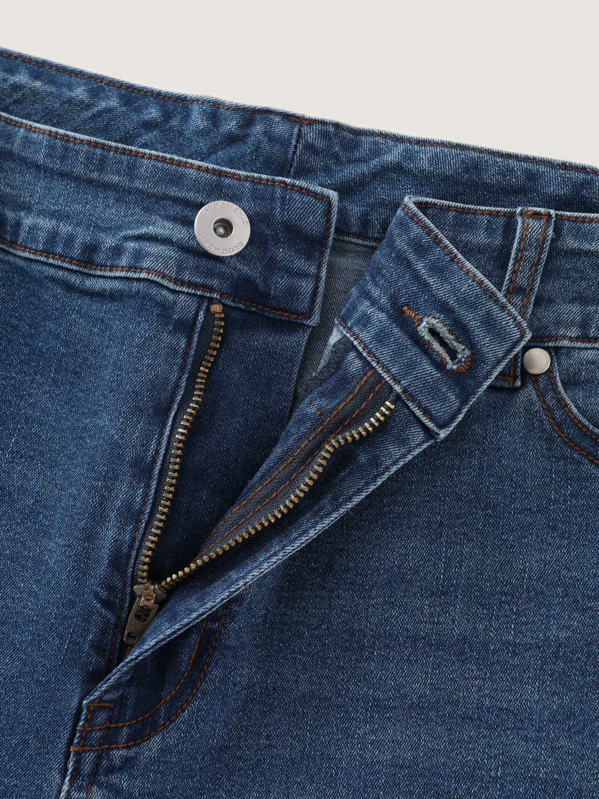 Stretchy Layered Hem High-Rise Flared Jeans