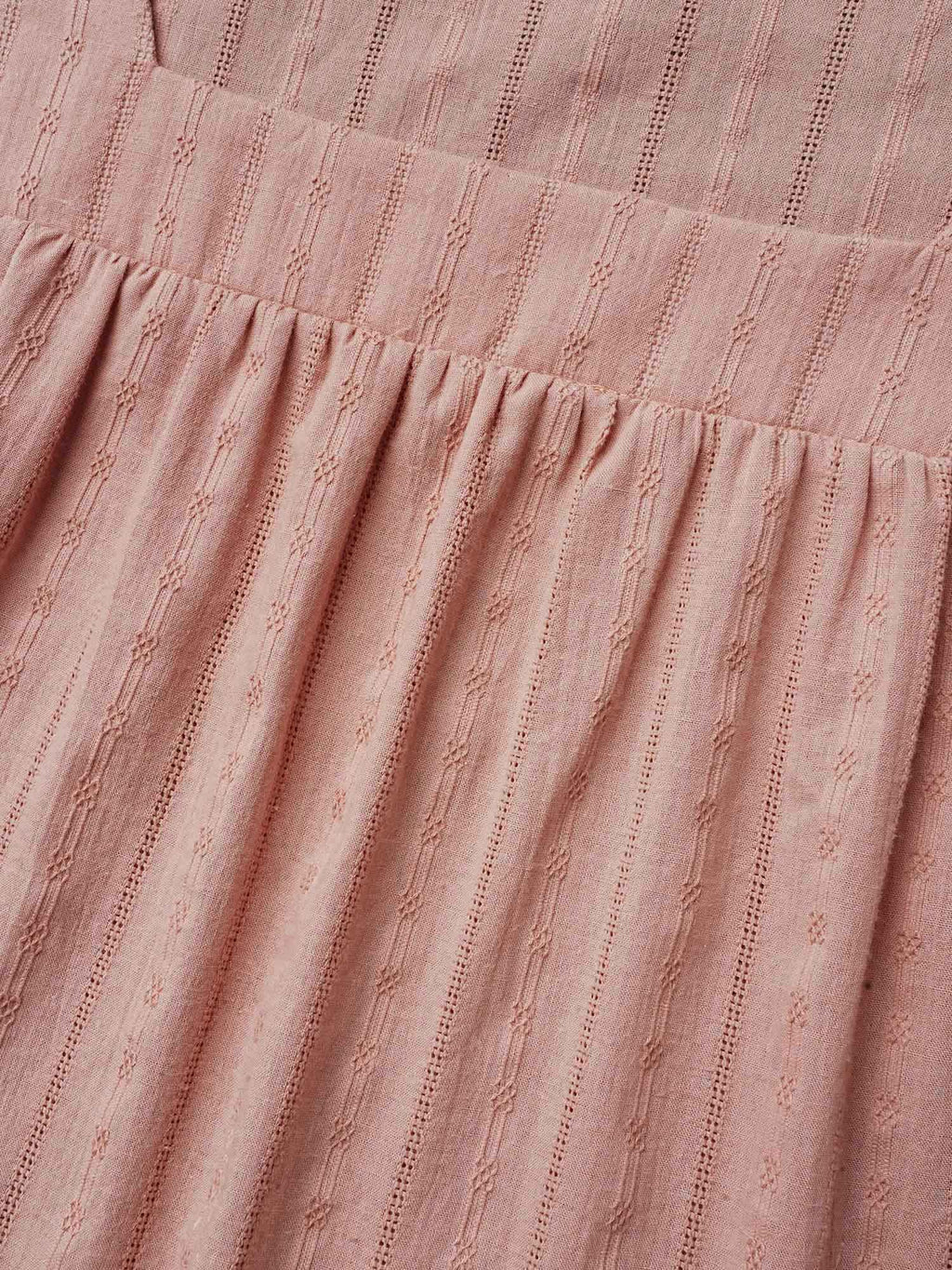 Cotton Square Neck Ruffled Sleeve Blouse