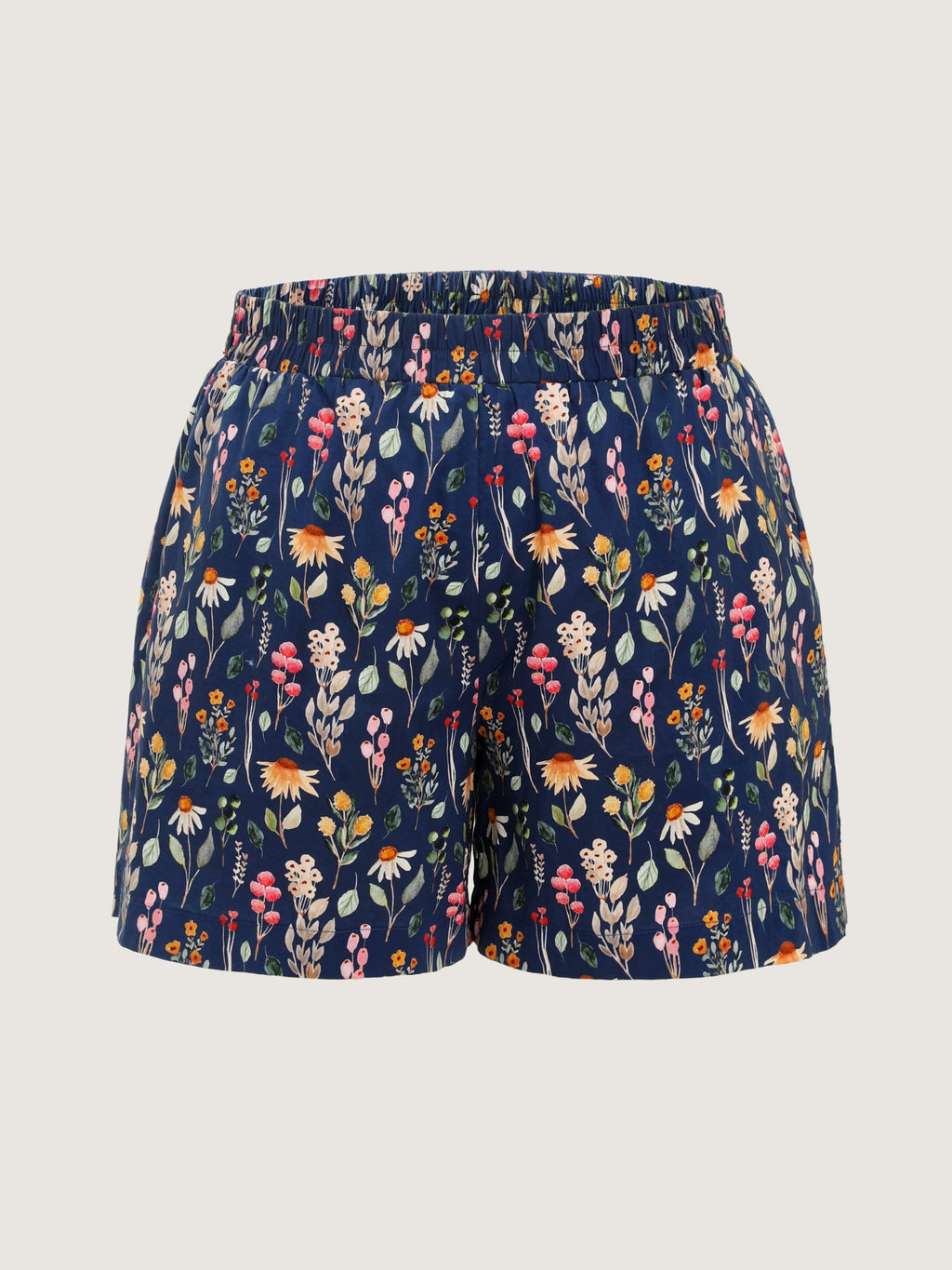 Floral Print Wide Waistband Shorts