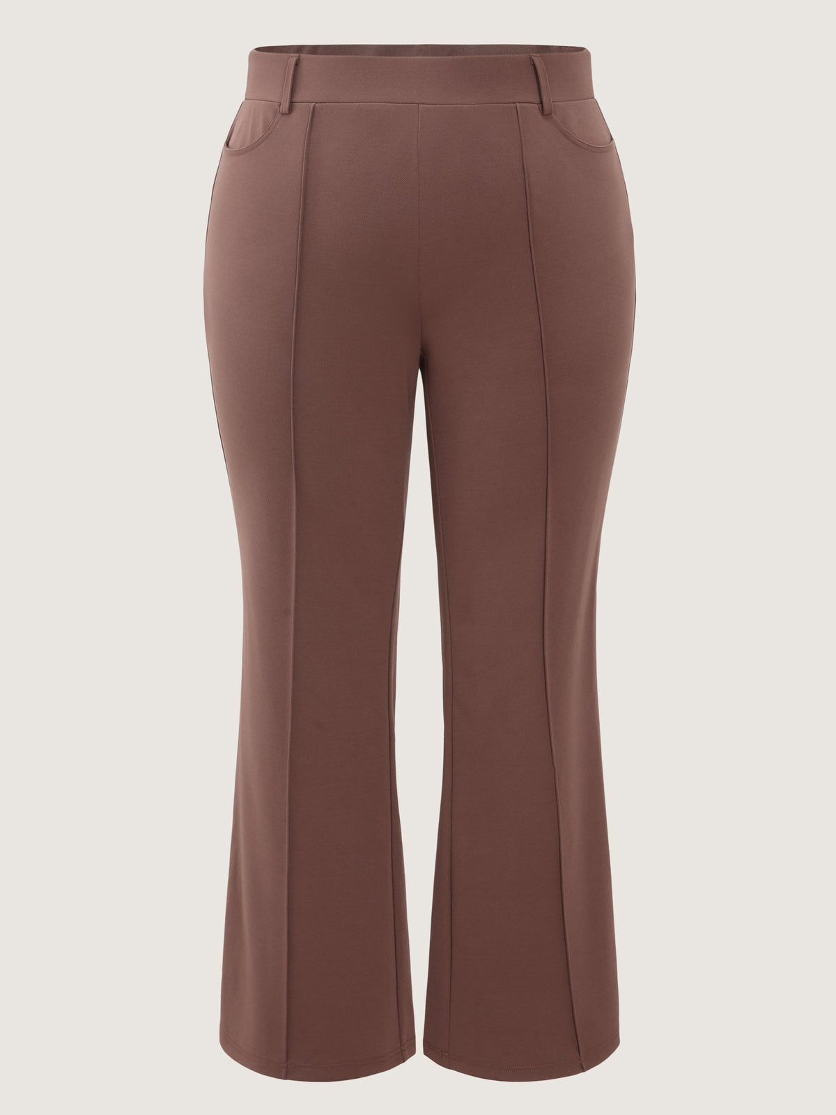 Pull-On Flared Pockets Pants