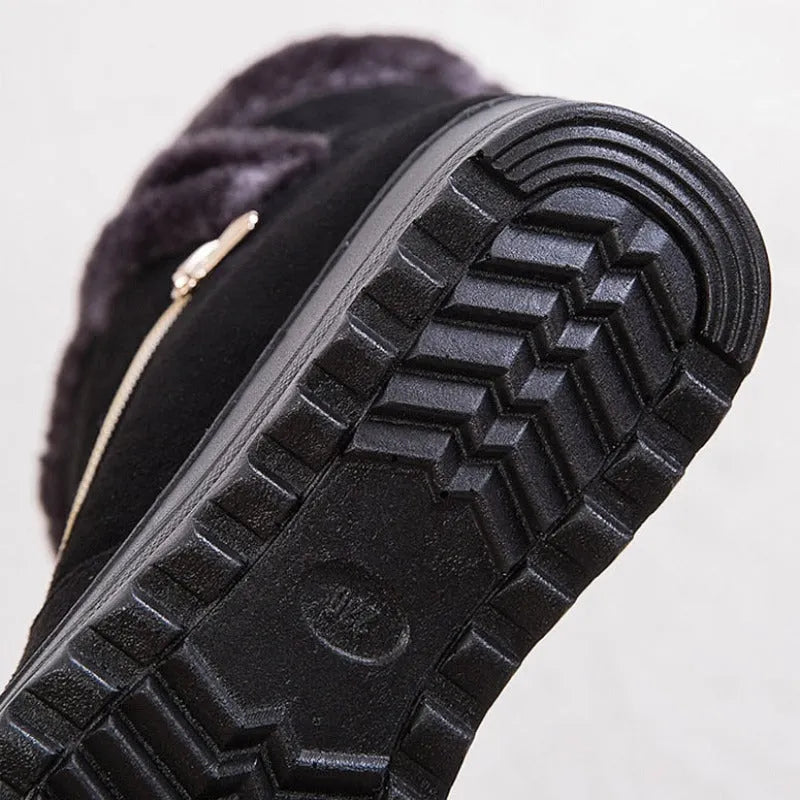 Women Winter Boots Fur Collar Casual Orthopedic Shoes