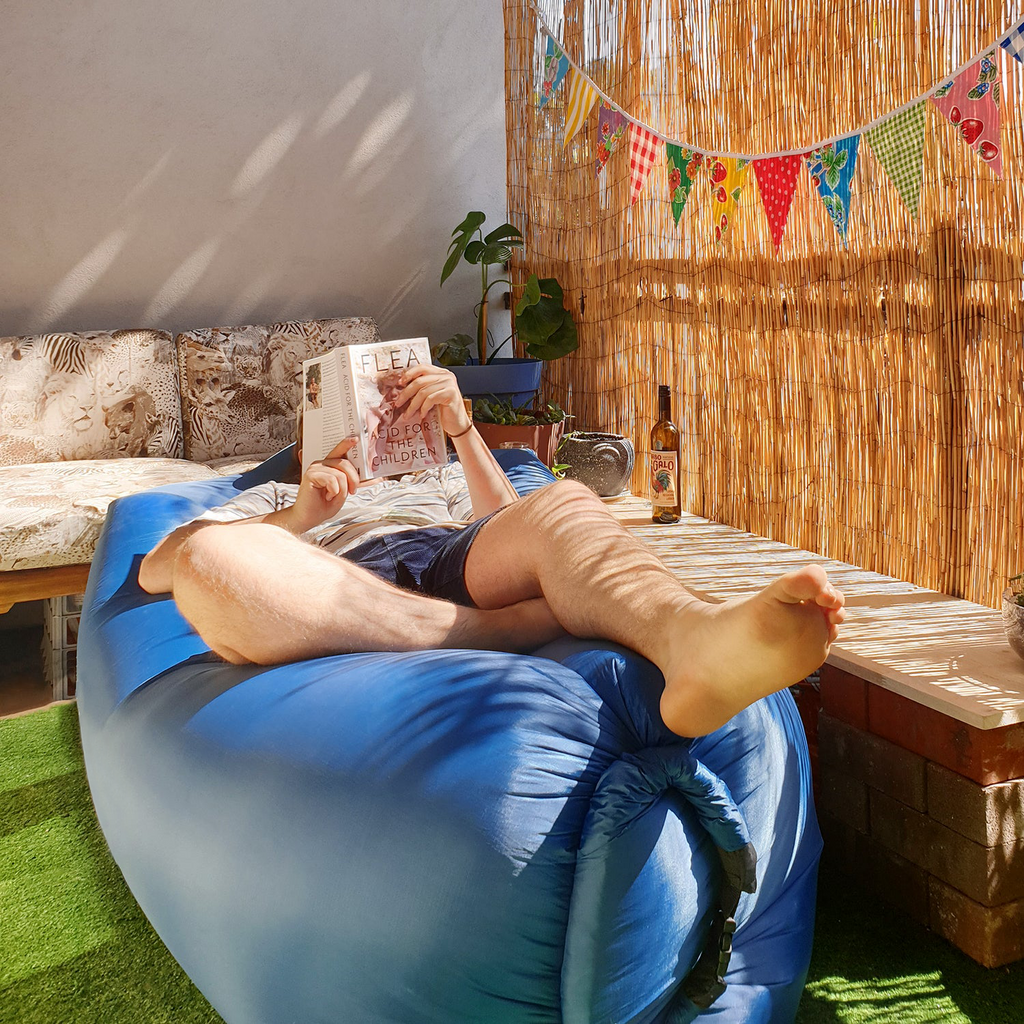Inflatable Recliner Air Sofa Light Beach Sleeping Camping Bag