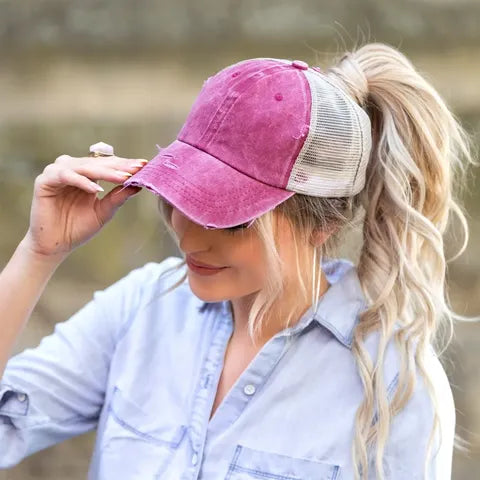 3 Levels Messy Bun Cap
