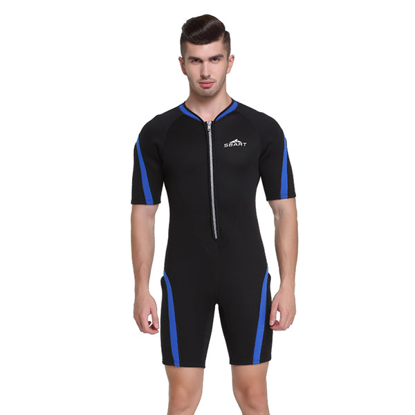 SBART 2mm Neoprene Men Wetsuit One Piece Swimsuit Snorkeling Suit